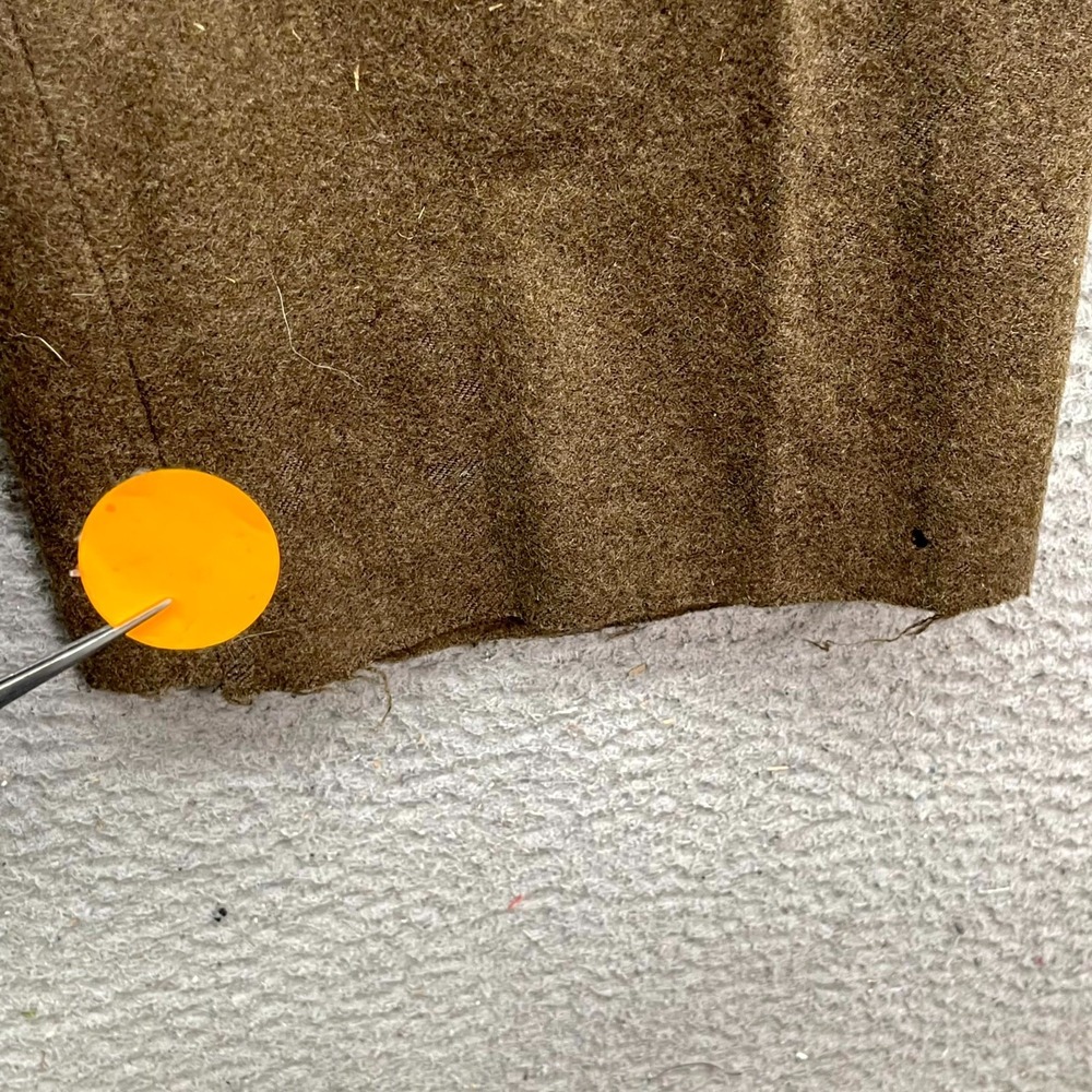 Vintage 1948 Belgian Military Field Pants Mens 27x28.5* Brown Wool Army Tactical - Picture 10 of 14